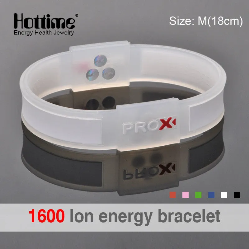 Power Energy Hologram Wristbands Balance Ion Magnetic Therapy Silicone Bangles