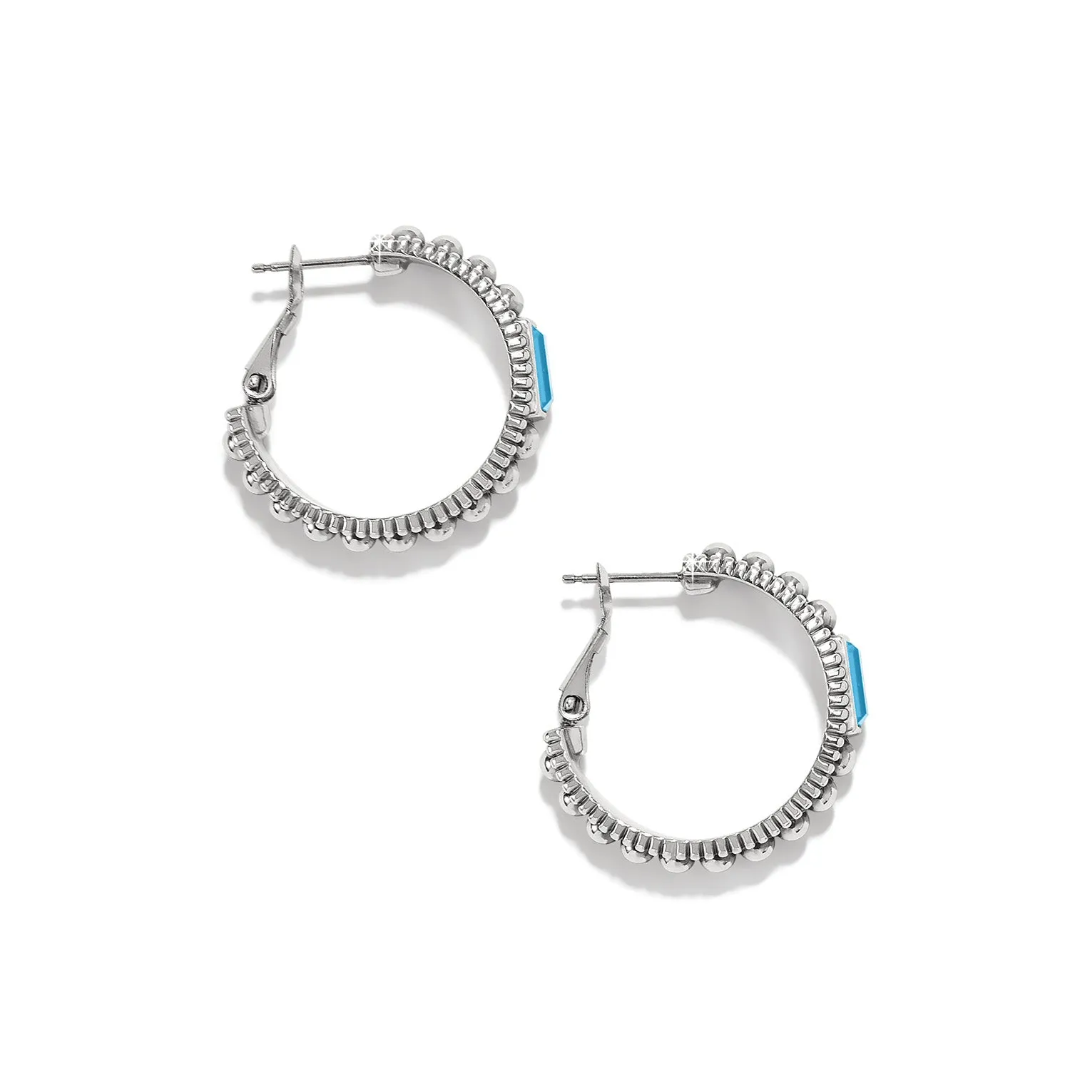 Pretty Tough Gem Hoop - Aqua