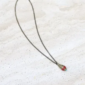 Red Agate Tibetan Necklace - *Final Sale*