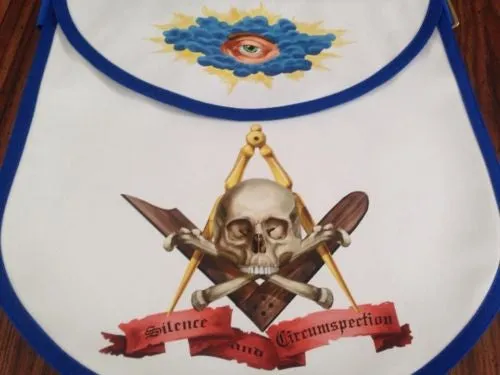 Silence & Circumspection Masonic Apron