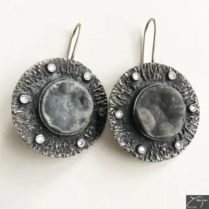 Silver & Chalcedony Earrings No.9