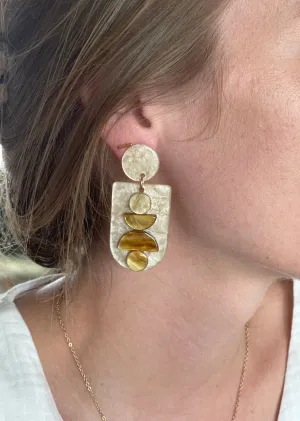 Stacking Stones Resin Earrings