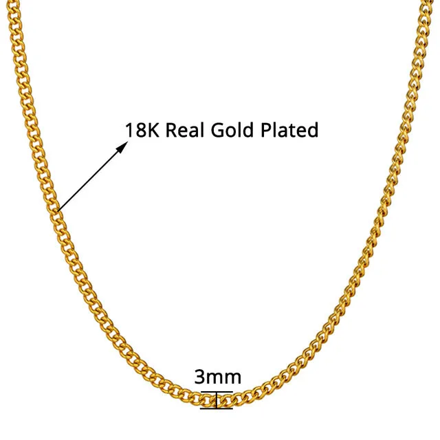 Stainless Steel Gold Necklace