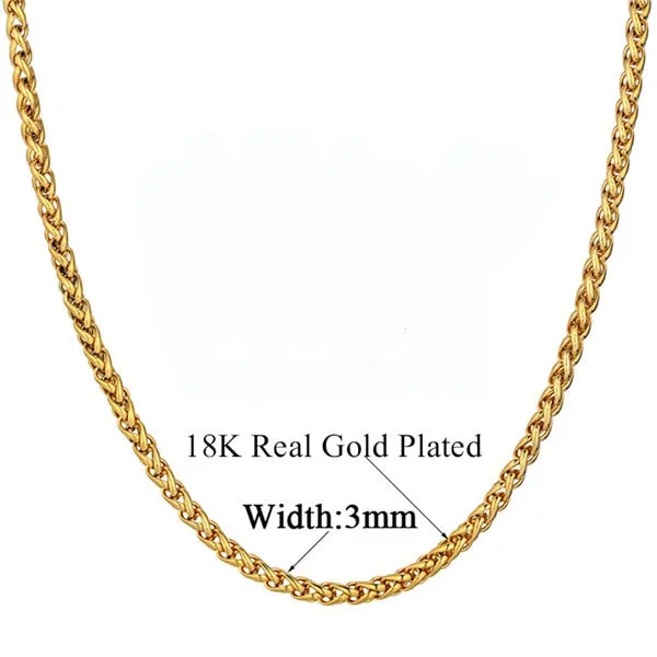 Stainless Steel Gold Necklace