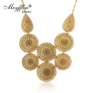 Statement Maxi Necklaces & Pendants Bijoux Collier Femme For Women Collar 2017 Mujer Fashion Vintage Gold Choker Jewelry Colar