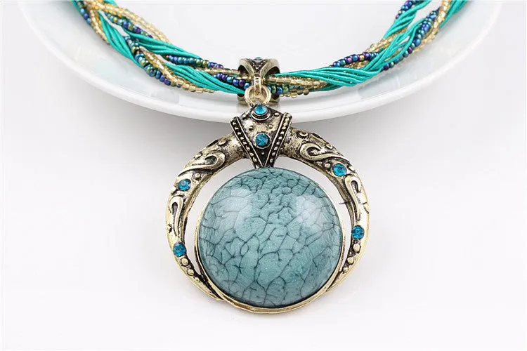 Statement Necklace & Pendant Collier Femme Collar Mujer Boho Bohemian Colar Vintage Necklace Women Accessories Jewelry