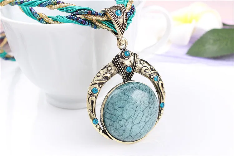 Statement Necklace & Pendant Collier Femme Collar Mujer Boho Bohemian Colar Vintage Necklace Women Accessories Jewelry