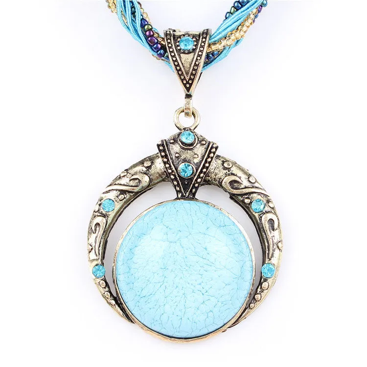 Statement Necklace & Pendant Collier Femme Collar Mujer Boho Bohemian Colar Vintage Necklace Women Accessories Jewelry