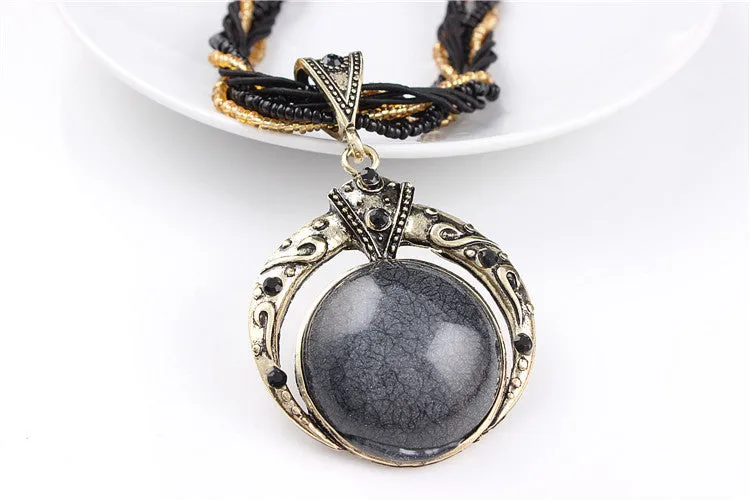 Statement Necklace & Pendant Collier Femme Collar Mujer Boho Bohemian Colar Vintage Necklace Women Accessories Jewelry