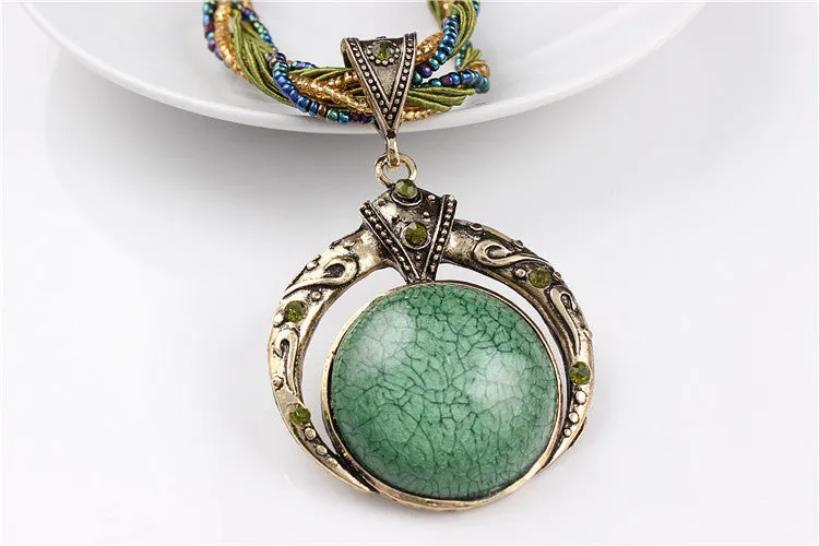 Statement Necklace & Pendant Collier Femme Collar Mujer Boho Bohemian Colar Vintage Necklace Women Accessories Jewelry