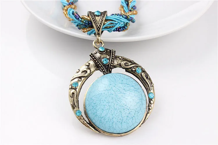 Statement Necklace & Pendant Collier Femme Collar Mujer Boho Bohemian Colar Vintage Necklace Women Accessories Jewelry