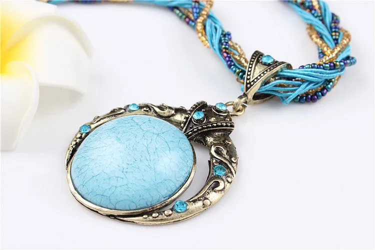 Statement Necklace & Pendant Collier Femme Collar Mujer Boho Bohemian Colar Vintage Necklace Women Accessories Jewelry