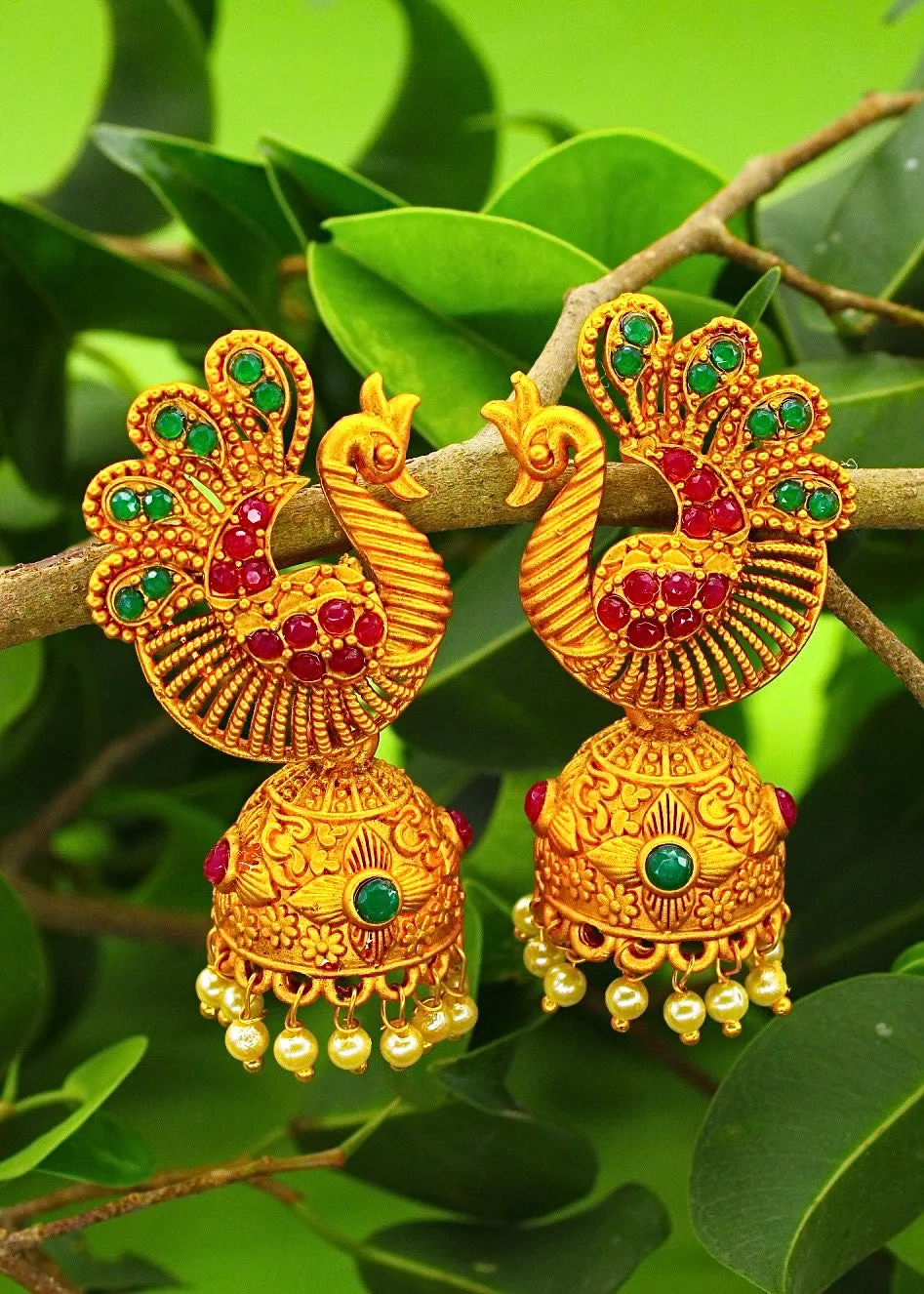 STYLISH PEACOCK JHUMKI