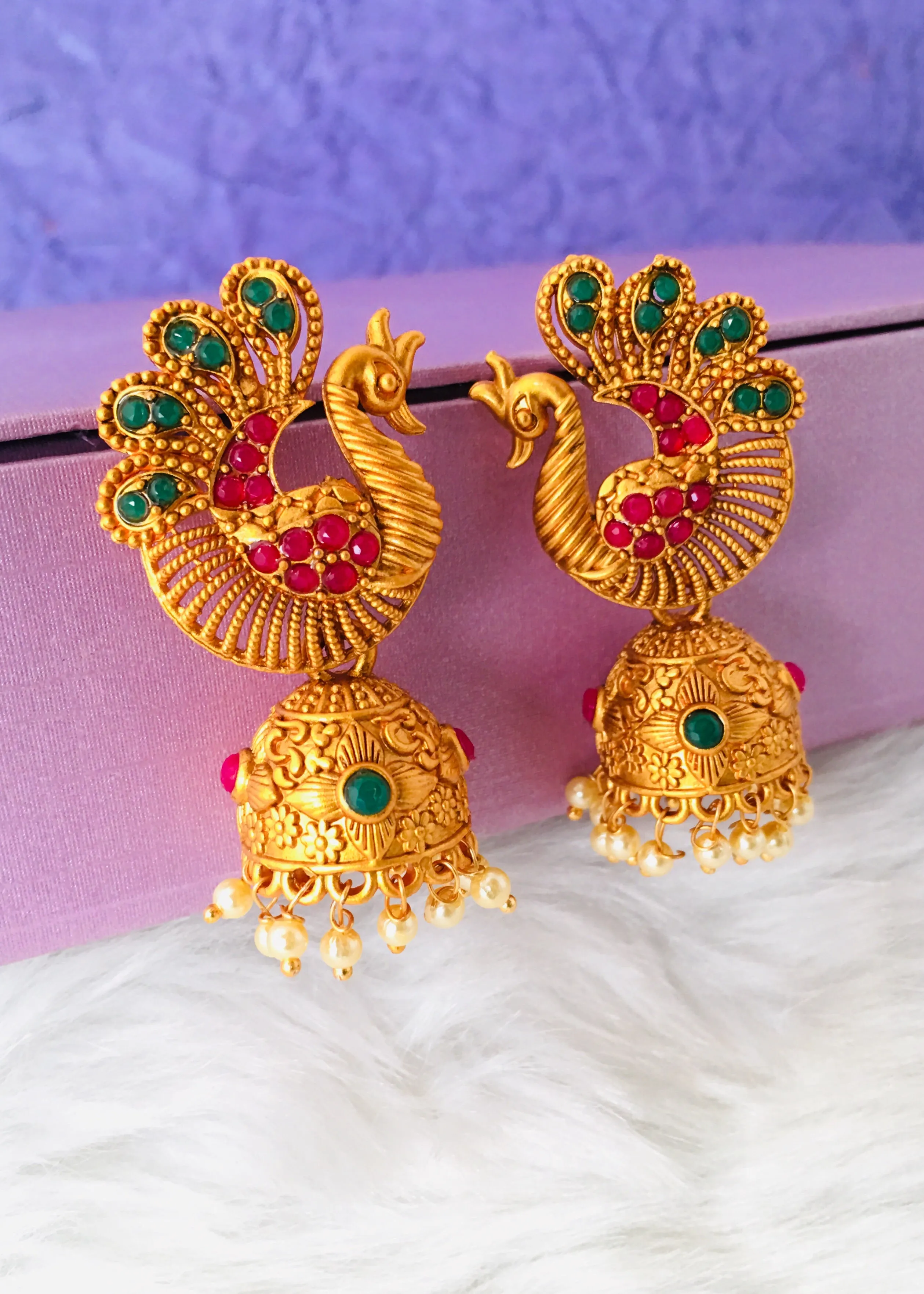 STYLISH PEACOCK JHUMKI