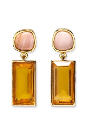 Sunset Crystal Column Earrings