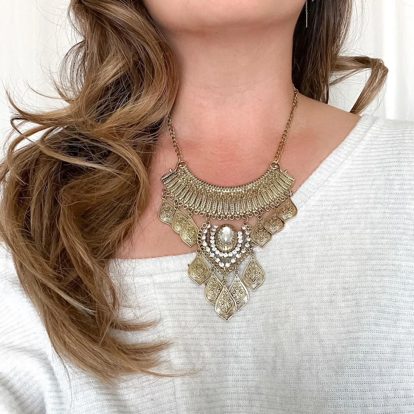 Talia Boho Statement Necklace - LAST CHANCE!