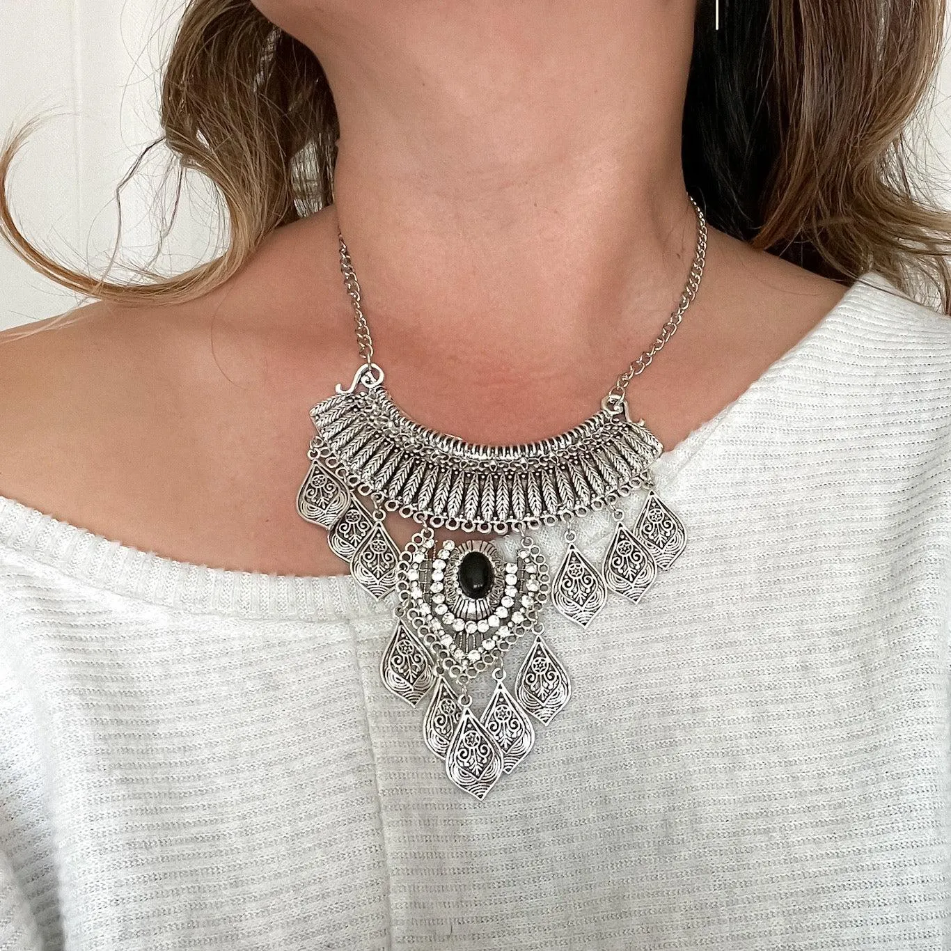 Talia Boho Statement Necklace - LAST CHANCE!