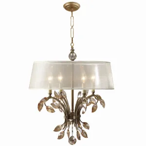 Uttermost Alenya 4 Light Gold Metal Chandelier