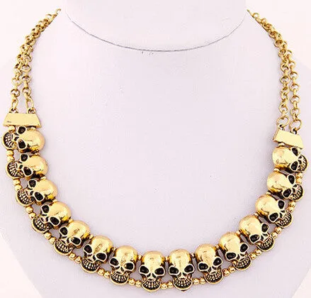 Valentine's gift Korean Fashion wholesale cheap vintage skull quality choker necklace