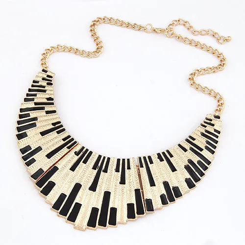 Vintage Choker Statement Necklaces for Women Bijoux Enamel Geometric Choker Collares Collier Fashion Jewelry Maxi Necklace