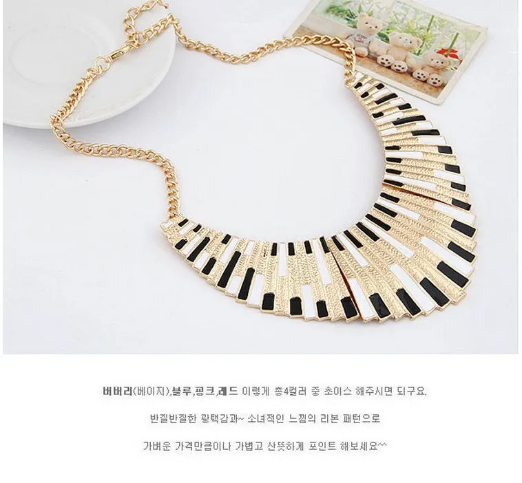 Vintage Choker Statement Necklaces for Women Bijoux Enamel Geometric Choker Collares Collier Fashion Jewelry Maxi Necklace