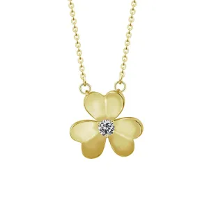 Vintage Good Luck Flower Statement Necklace